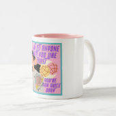 Wees niet zelfbewust tweekleurige koffiemok (Voorkant rechts)