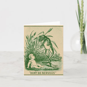 Wees niet zenuwachtig Kikker en Baby-briefkaart Kaart