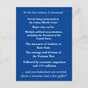 Wees niet zo bang om Joe Biden te steunen Briefkaart