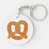 Wees niet zout grappig pretzel pun sleutelhanger (Achterkant)