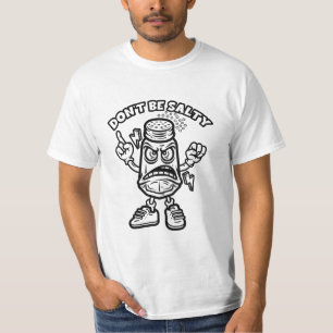 Wees niet zout, grappige illustratie t-shirt