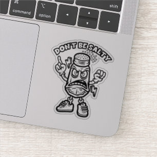 Wees niet zout sticker