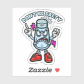 Wees niet zout sticker (Vel)