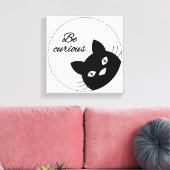 Wees nieuwsgierig canvas afdruk (Insitu (Woonkamer))