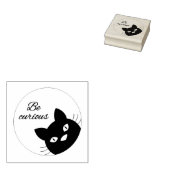 Wees Nieuwsgierig Rubberstempel (Gestempeld)