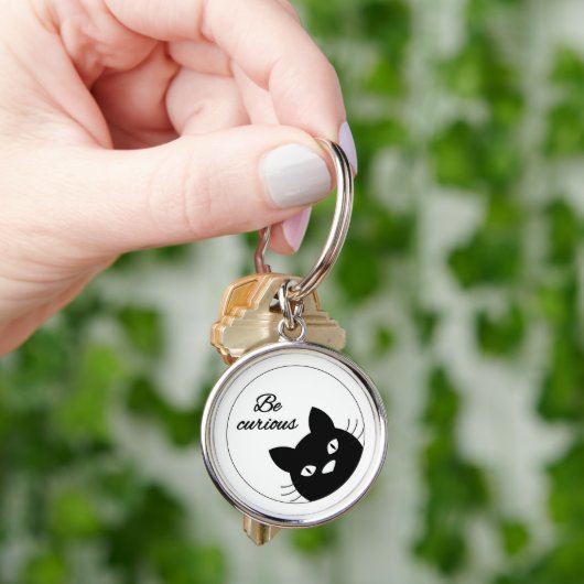 Wees nieuwsgierig sleutelhanger (Hand)