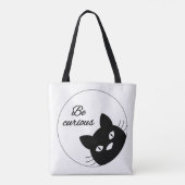 Wees nieuwsgierig tote bag (Achterkant)