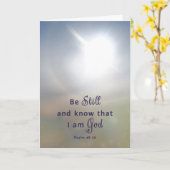 Wees nog steeds Christelijk Wenskaart voor aanmoed Kaart (Gele Bloem)