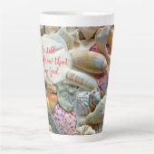 Wees nog steeds Christelijke  scripts Latte Mok (Voorkant)
