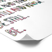 Wees nog steeds en ken, Inspirerend, Bijbelscripts Poster (Hoek)