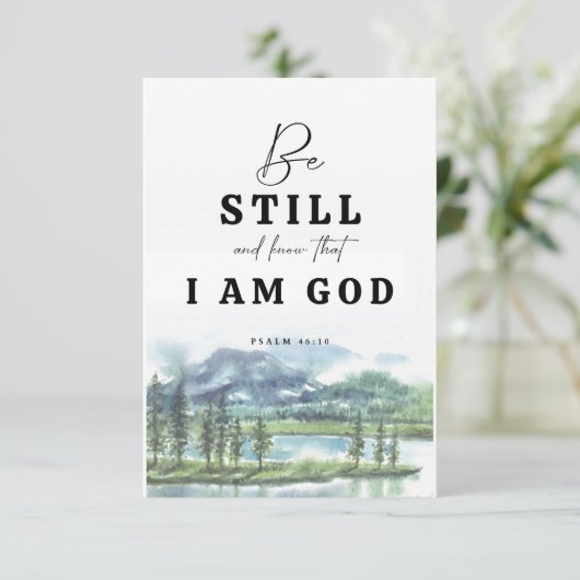 Wees nog steeds en weet dat ik God ben (Staand voorkant)