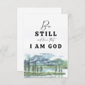 Wees nog steeds en weet dat ik God ben (Voorkant / Achterkant)