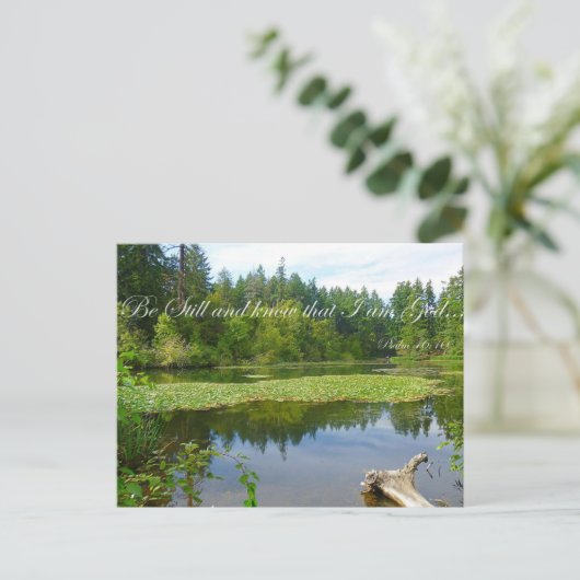 Wees nog steeds en weet dat ik God ben Briefkaart (Staand voorkant)