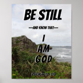 Wees nog steeds en weet dat ik God ben Poster (Voorkant)