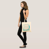 Wees nog steeds en weet dat ik goddelijk  Bijbelse Tote Bag (Voorkant (model))