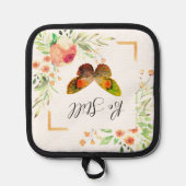 Wees nog steeds floraal pannenlap (Voorkant)