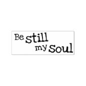 Wees nog steeds mijn soep 	rubberstempel (Afrduk)