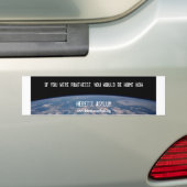Wees nu thuis bumpersticker (Op auto)