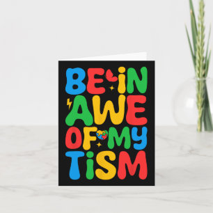 Wees onder de indruk van MyTism Funny Autism Aware Kaart
