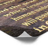 Wees ongerust over niets Christelijke poster (Hoek)