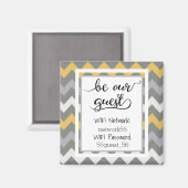 Wees ons beste WiFi-wachtwoord magneet (Voorkant / Achterkant)