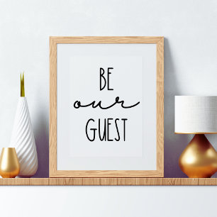 Wees ons meest eenvoudige prijsopgave-Poster Poster