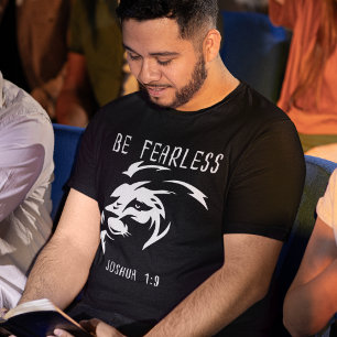 Wees onvergeeflijk Christelijk geloof Joshua 1:9 T-shirt