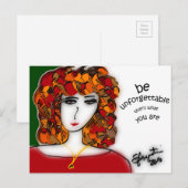 Wees onvergetelijk briefkaart - Sharon Augustin (Voorkant / Achterkant)