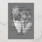 Wees onze Fancy filialen van het Guest Black Weddi Folie Uitnodiging (Achterkant)