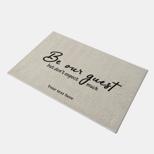 Wees onze gast deurmat (Schuin)