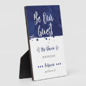 Wees onze gast - Wifi Network Plaque Fotoplaat (Zijkant)