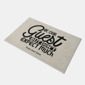 Wees onze gastslaapkamer deurmat (Schuin)