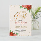 Wees onze uitnodiging voor het douchen van bezoeke (Staand voorkant)