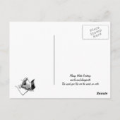 Wees optimistisch briefkaart (Achterkant)