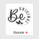 Wees origineel waterdicht sticker (Vel)