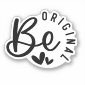 Wees origineel waterdicht sticker (Voorkant)