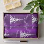 Wees Paarse kerst Tissuepapier (Geschenk)