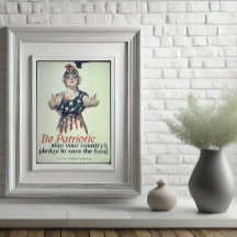 Wees Patriotisch Glanzend Poster