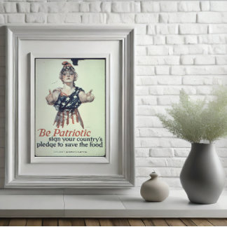 Wees Patriotisch Glanzend Poster Perfect Poster
