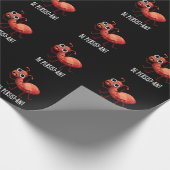 Wees persistent Funny Ant Pun Dark BG Cadeaupapier (Hoek)
