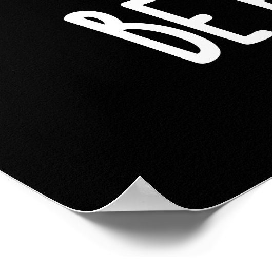 Wees persistent Funny Ant Pun Dark BG Poster (Hoek)