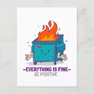 Wees positief inspirerend briefkaart