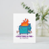 Wees positief inspirerend briefkaart (Staand voorkant)