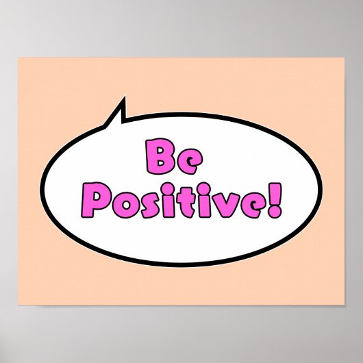 Wees positief! poster (Voorkant)