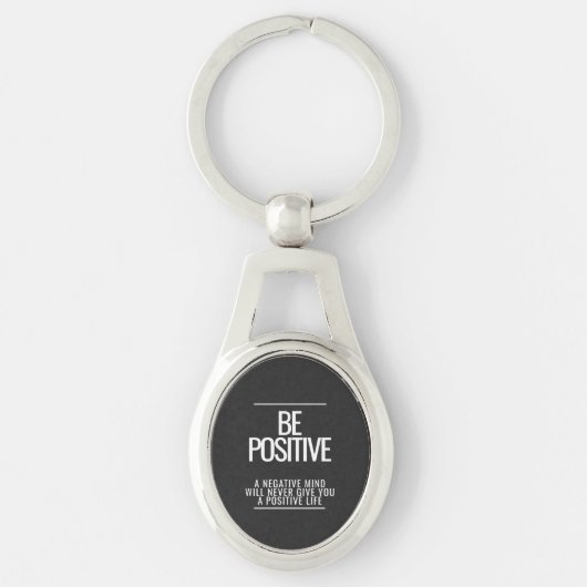 Wees positief Sleutelhanger (Voorkant)