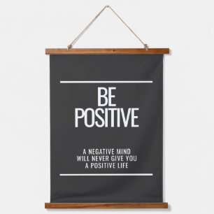 Wees positief wandtapijt hangend wandkleed
