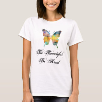 Wees prachtig, wees een soort vlinder t-shirt