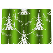 Wees prettig groen kerstfeest groot cadeauzakje (Voorkant)