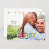 Wees prettig kerstfoto-feestdag Briefkaart (Voorkant / Achterkant)