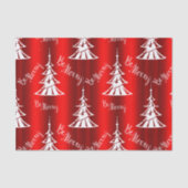 Wees prettig rood kerstfeest tissuepapier (Voorkant)